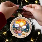 Circle Acrylic Ornament 14/8