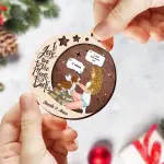 Circle Wooden Ornament 24/8