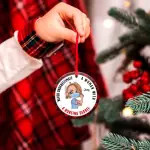 Circle Wooden Ornament 3
