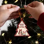 Xmas Tree 2 Layered Wooden Ornament  - Edit Photo