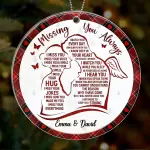 Circle Acrylic Ornament 8/9
