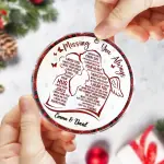 Circle Acrylic Ornament 8/9