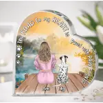 Heart-Shaped Acrylic Plaque YC(compared price)