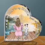 Heart-Shaped Acrylic Plaque YC(compared price)