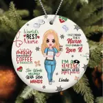 Circle Wooden Ornament 3
