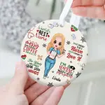 Circle Wooden Ornament 3