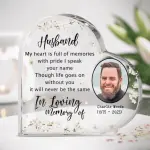 Heart-Shaped Acrylic Plaque YC