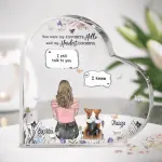 Heart-Shaped Acrylic Plaque YC(compared price)