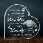 Heart-Shaped Acrylic Plaque YC