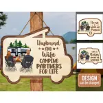 Camping Wooden Sign