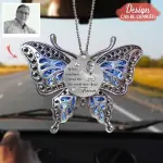 Butterfly Aluminum Ornament 21/2 