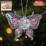 Butterfly Aluminum Ornament 21/2 