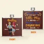Leather Flask 2 Sides