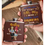 Leather Flask 2 Sides