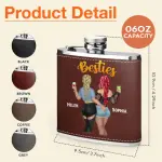 Leather Flask 2 Sides
