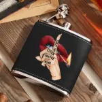 Leather Flask 2 Sides