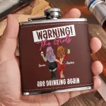 Leather Flask 2 Sides