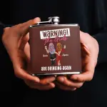 Leather Flask 2 Sides