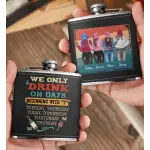Leather Flask 2 Sides