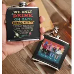 Leather Flask 2 Sides
