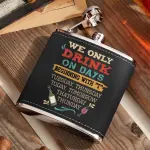Leather Flask 2 Sides