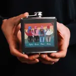 Leather Flask 2 Sides