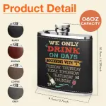 Leather Flask 2 Sides