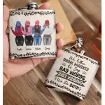 Leather Flask 2 Sides