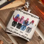 Leather Flask 2 Sides