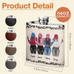 Leather Flask 2 Sides