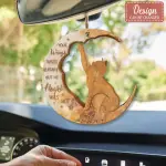  Cat Wooden Ornament 10/6 TMTIDEA (Edit name)