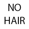No hair