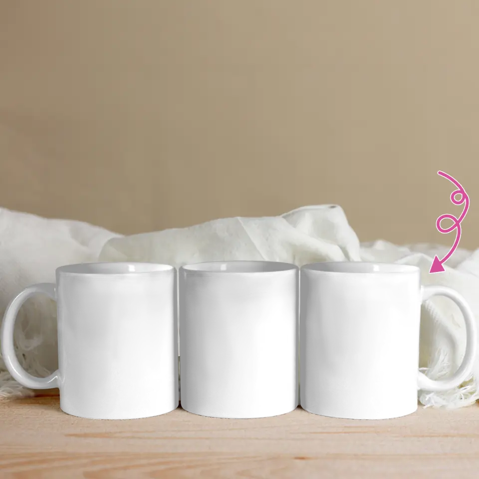 mockup 3 mặt cốc