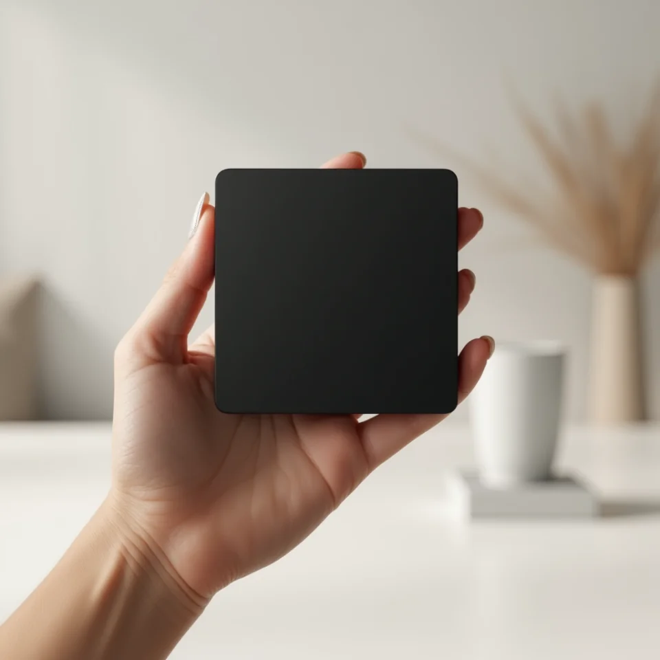 create_a_photorealistic_image_of_a_black_square_magnet_being_held_delicately_between_the_fingers_of_qqw3nm39rssethtggy4u_3
