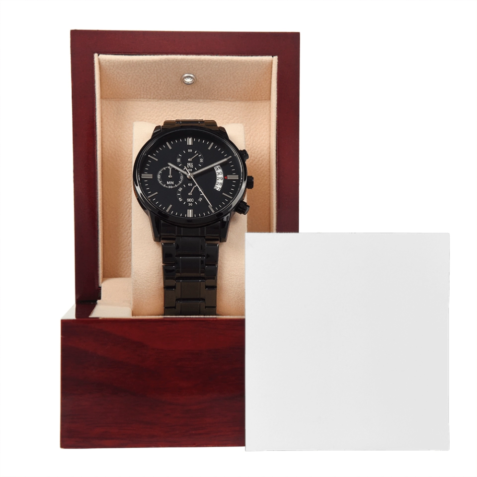 Black Chronograph Watch 9