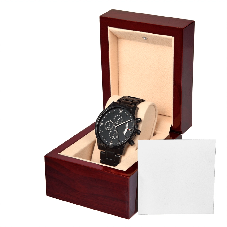 Black Chronograph Watch 7