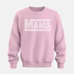 Checkered Retro Mama Sweatshirt